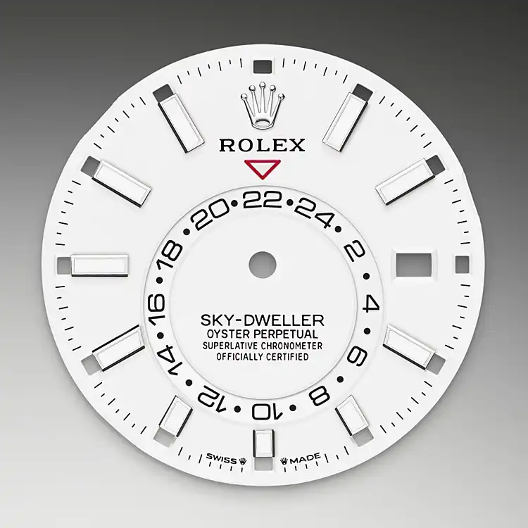 Intense white dial