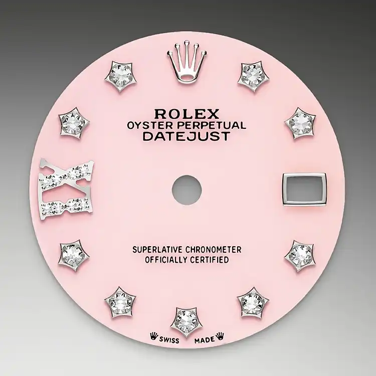 Pink opal dial