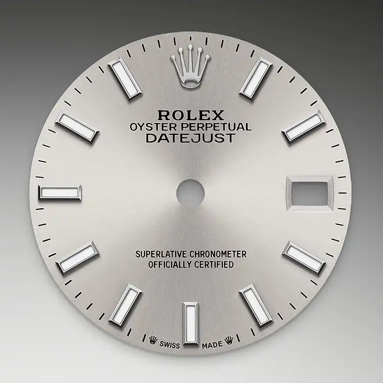 Silver dial