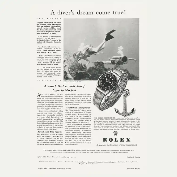 Rolex - Article: The reference among divers’ watches