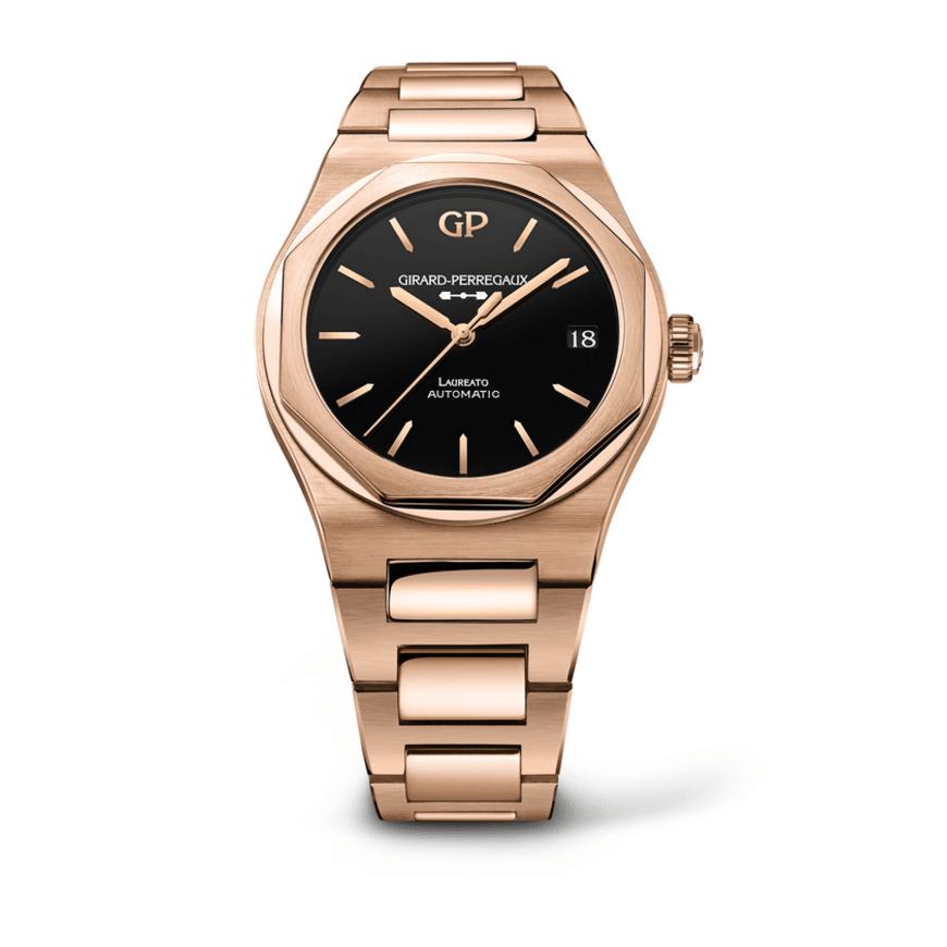 Laureato 42MM Pink Gold & Onyx