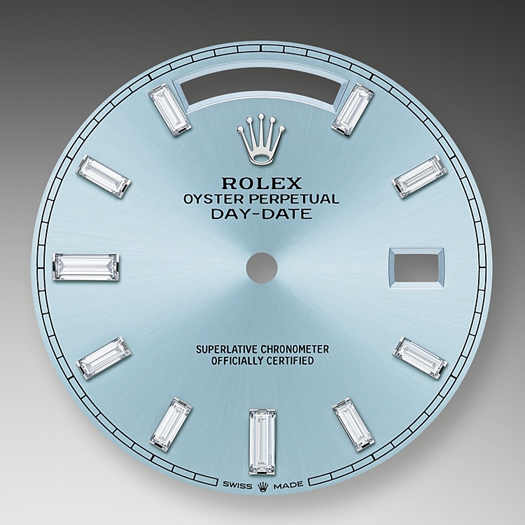rolex oyster perpetual day date blue face